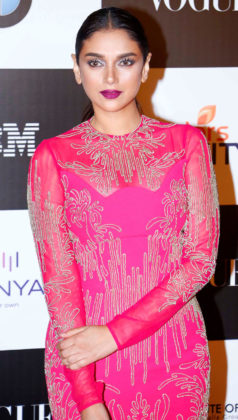 aditi rao hydari in pink dress