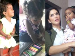 Sunny leone with her daughter